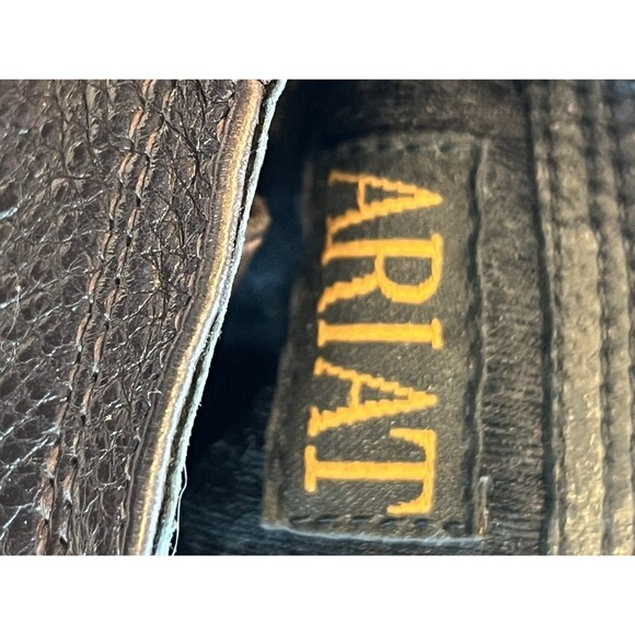 Ariat Boots Kiltie Packer Dark Brown Leather Round Toe Lace Up Womens Sz 8.5B - Picture 10 of 12